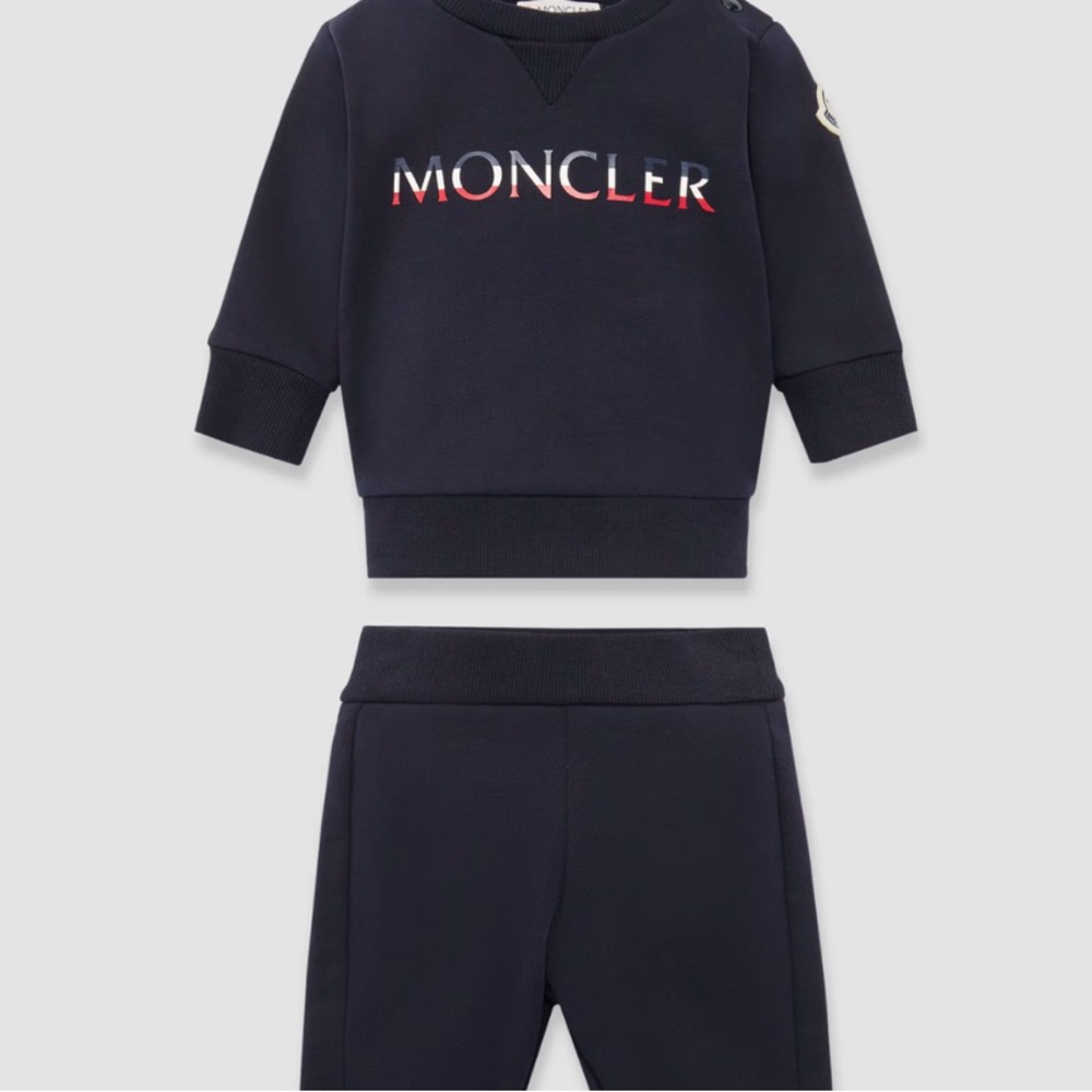 Moncler Navy Blue Baby Tracksuit